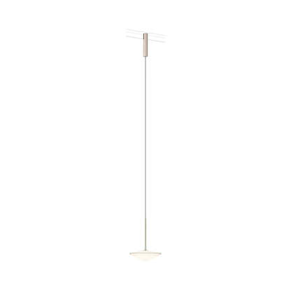 Bind LED Cone Tempo Track Pendant Light in Beige M1/Green.