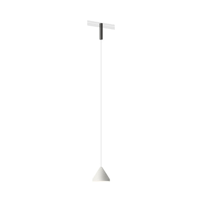 Bind LED North Track Pendant Light in Black/White.