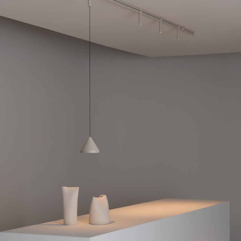 Bind LED North Track Pendant Light in living room.
