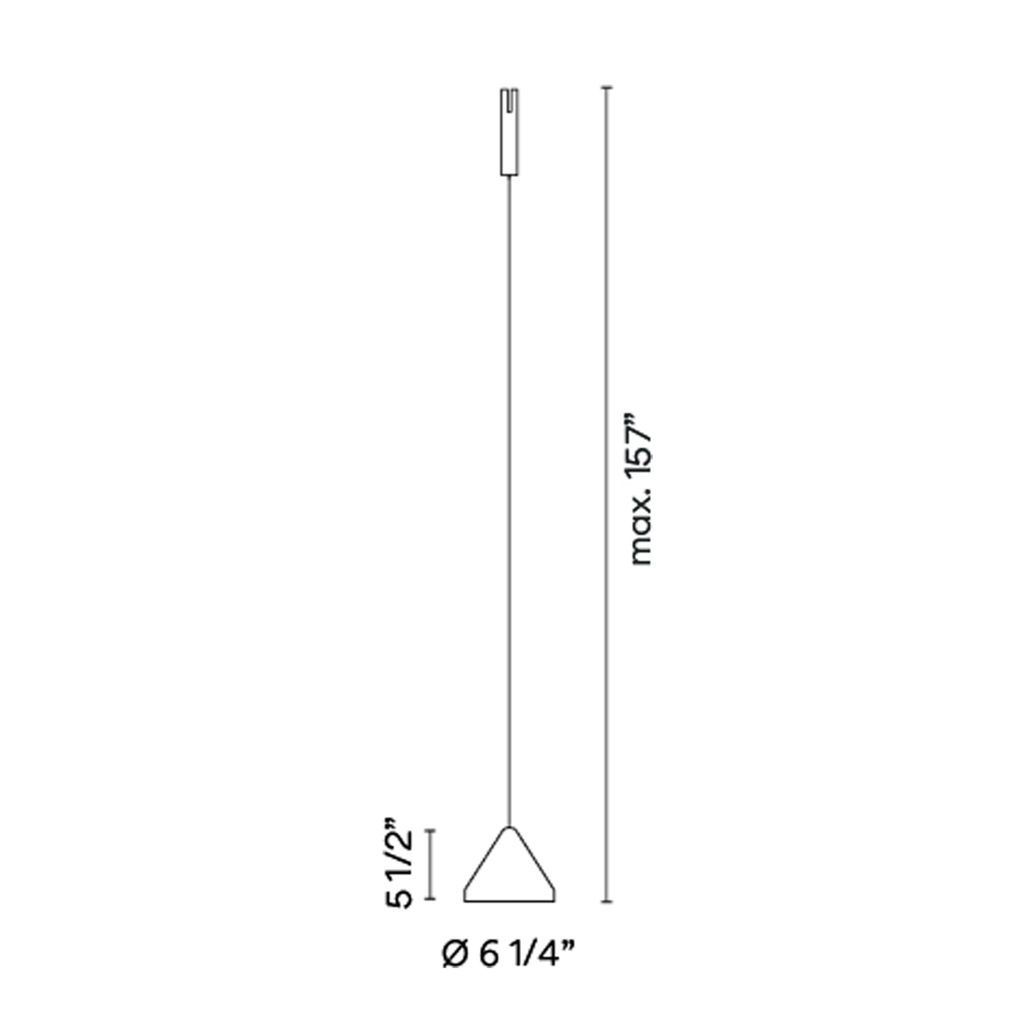 Bind LED North Track Pendant Light - line drawing.