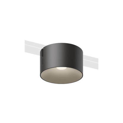 Bind LED Round Track Head in Black.