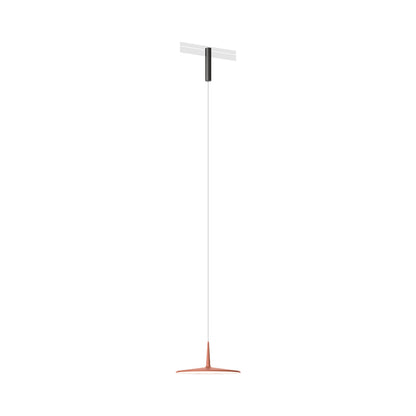 Bind LED Skan Track Pendant Light in Black/Terra Red.