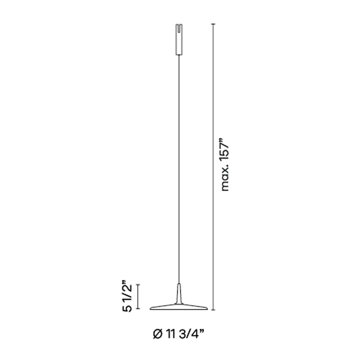 Bind LED Skan Track Pendant Light - line drawing.