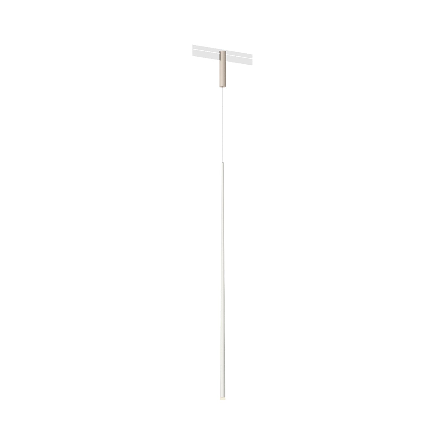 Bind LED Slim Track Pendant Light in Beige M1/White.