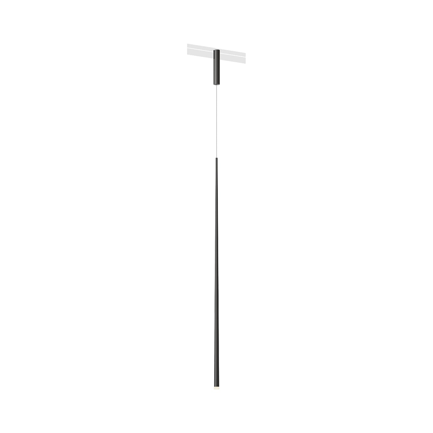 Bind LED Slim Track Pendant Light in Black/Black.