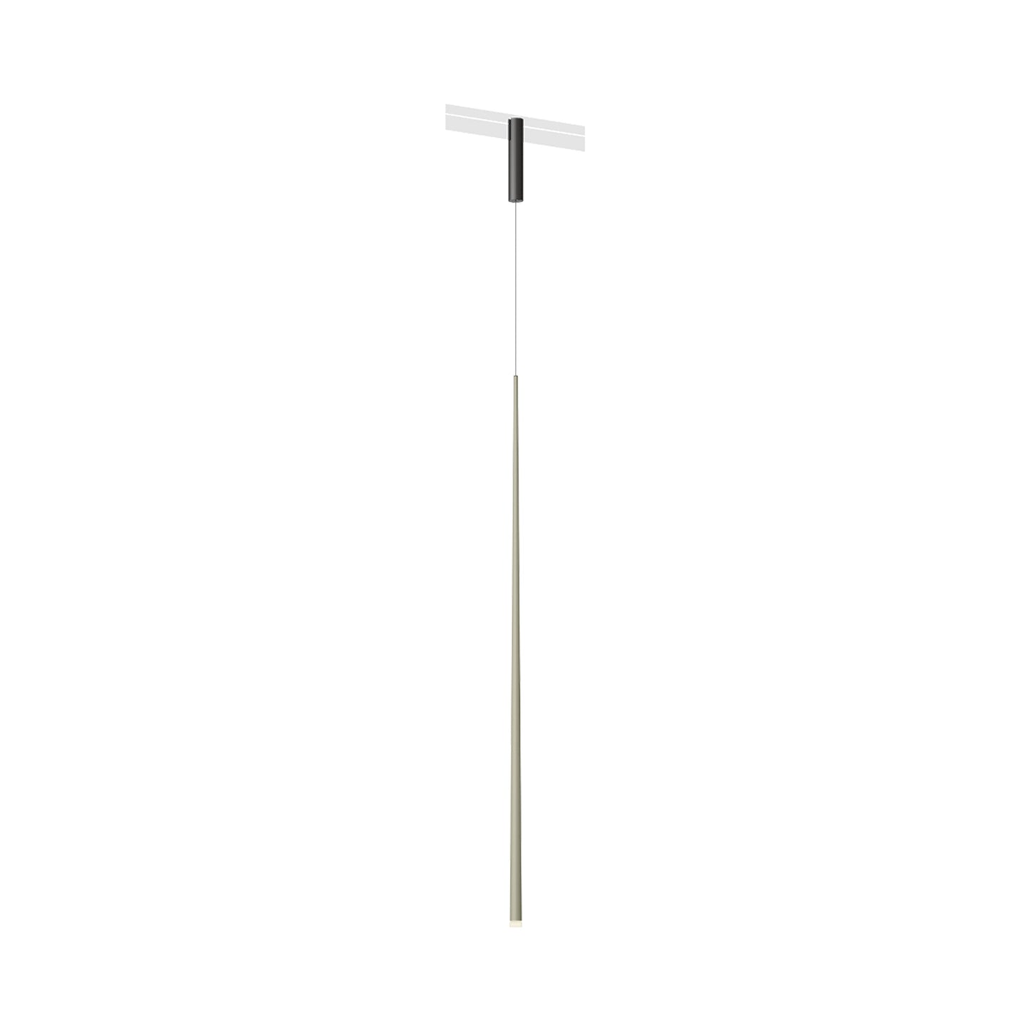 Bind LED Slim Track Pendant Light in Black/Green L1.