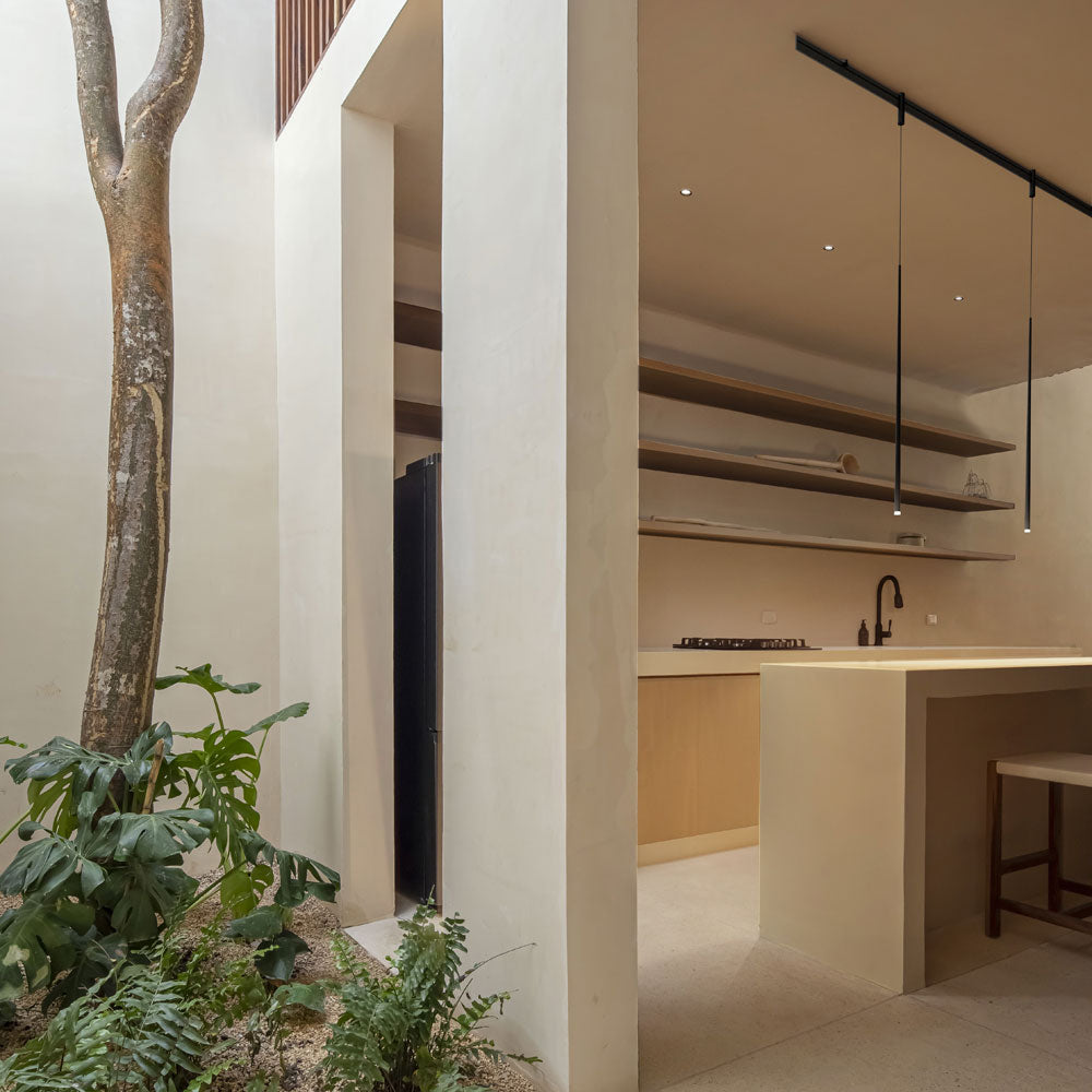 Bind LED Slim Track Pendant Light in kitchen.
