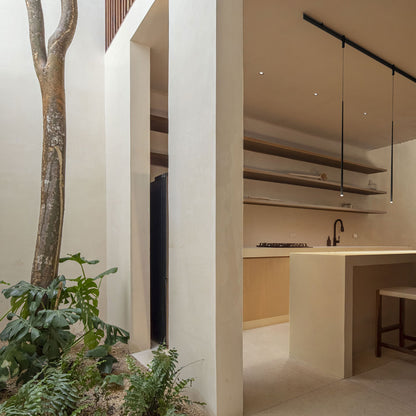Bind LED Slim Track Pendant Light in kitchen.