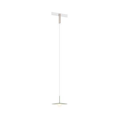 Bind LED Tempo Track Pendant Light in Beige M1/Green.