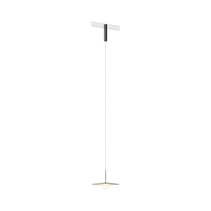 Bind LED Tempo Track Pendant Light in Black/Green.
