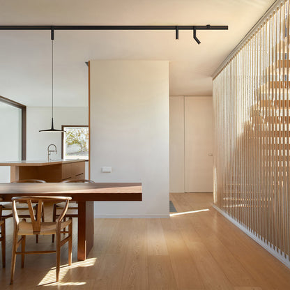 Bind LED Track Head in dining room.