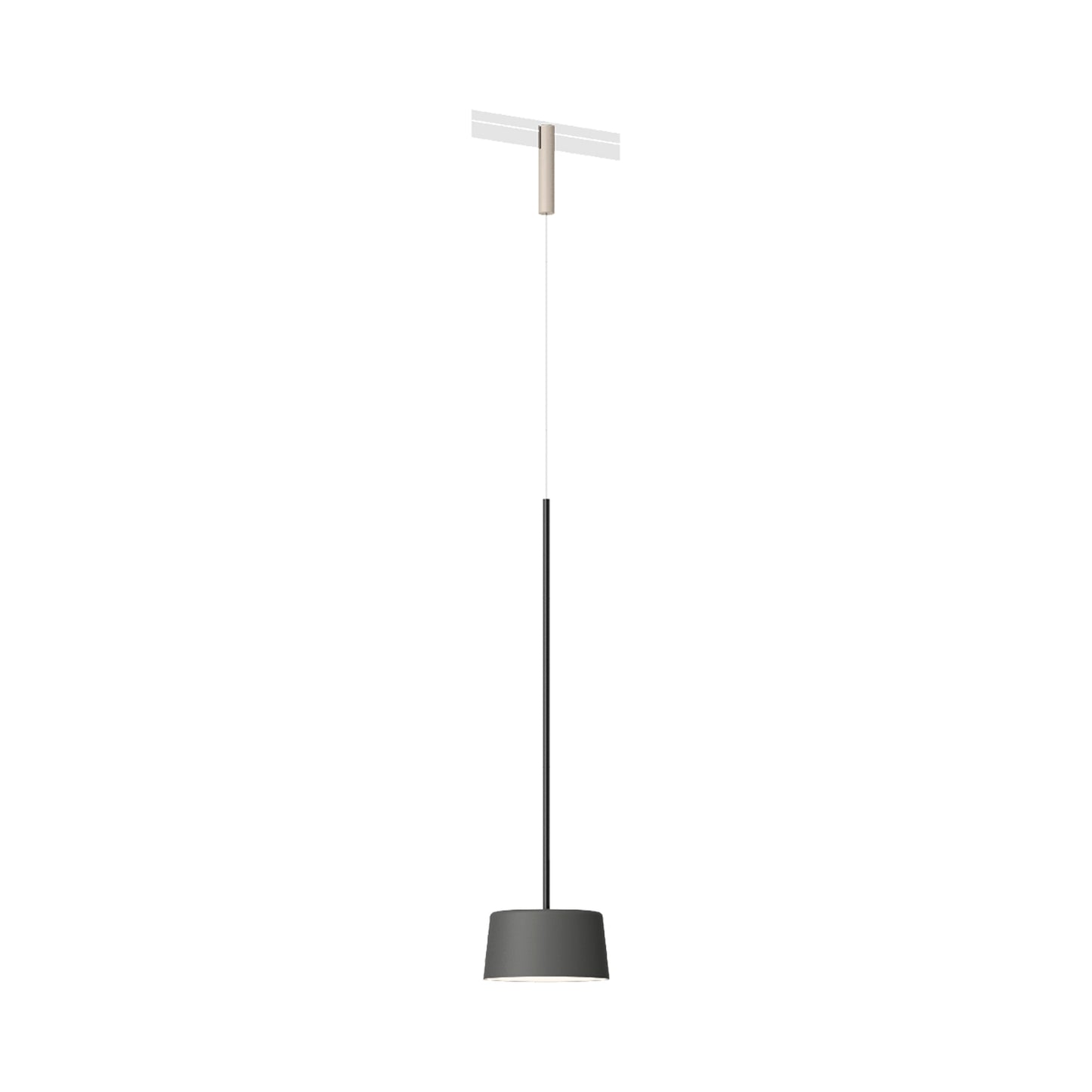 Bind LED Tube Track Pendant Light in Beige M1/Black Grey.