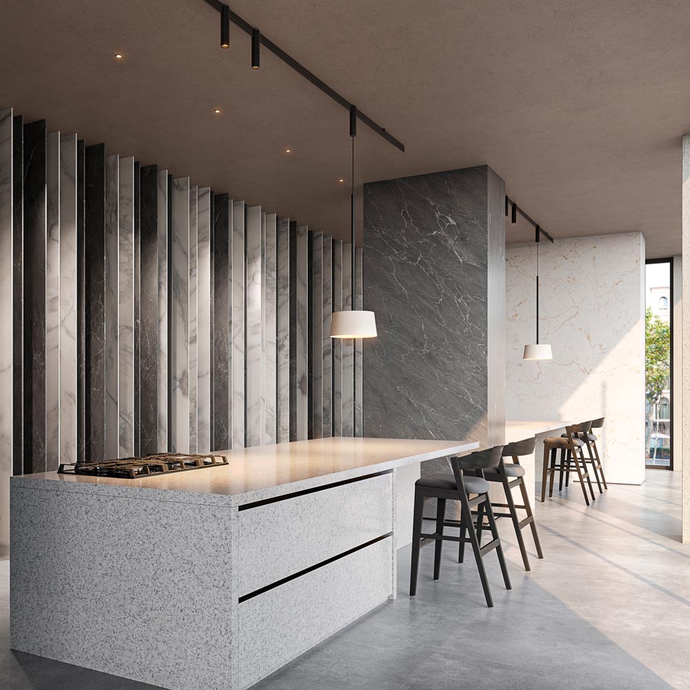 Bind LED Tube Track Pendant Light in dining room.