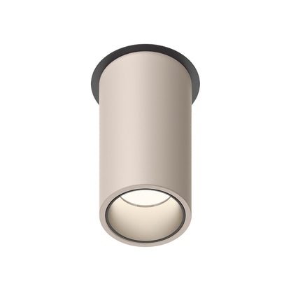 Bind Solo LED Cylinder Flush Mount Ceiling Light in Beige M1 (26-Degree/1.75-Inch).