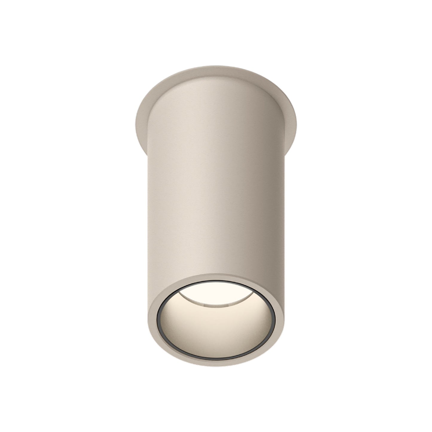 Bind Solo LED Cylinder Flush Mount Ceiling Light in Beige M1 (36-Degree/1.75-Inch)