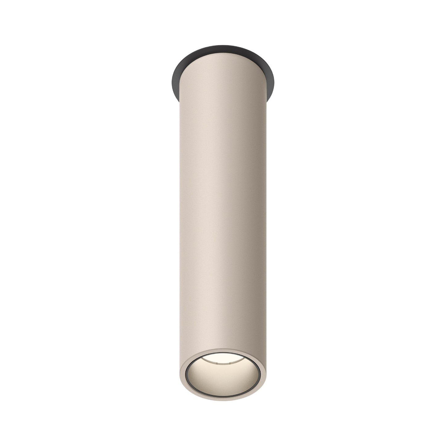 Bind Solo LED Cylinder Flush Mount Ceiling Light in Beige M1 (26-Degree/4-Inch).
