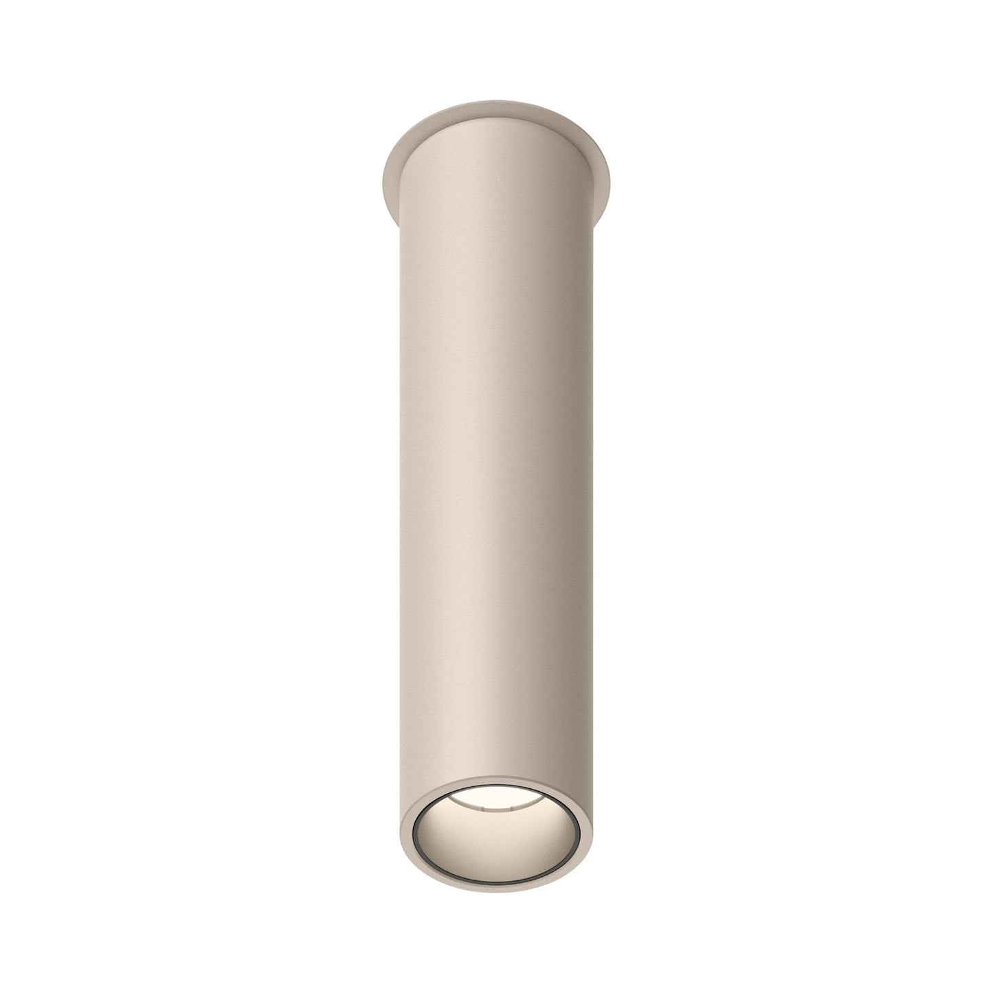 Bind Solo LED Cylinder Flush Mount Ceiling Light in Beige M1 (36-Degree/4-Inch).