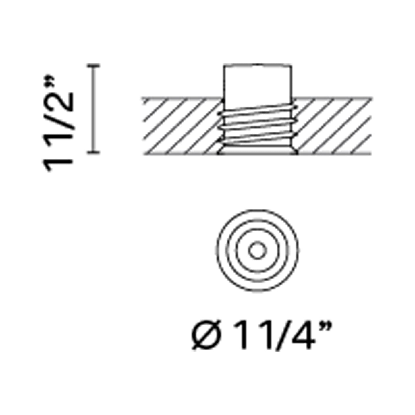 Bind Solo LED Recessed Trim - line drawing.