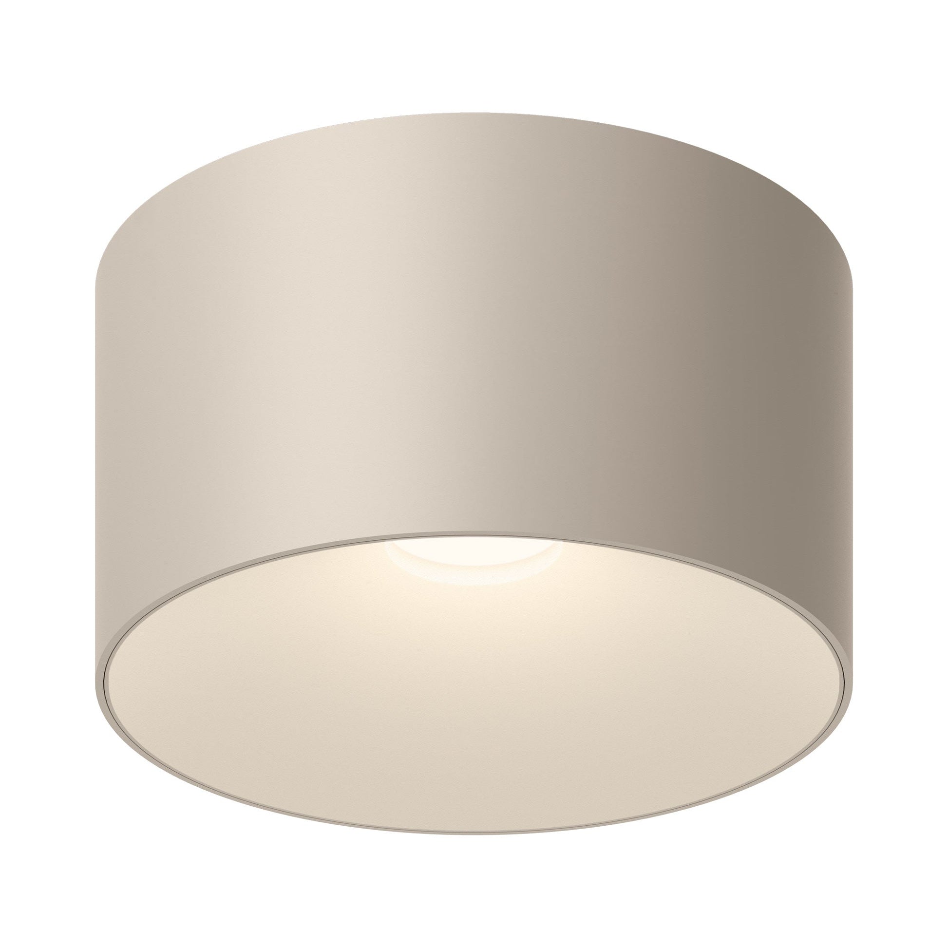 Bind Solo LED Round Flush Mount Ceiling Light in Beige M1.