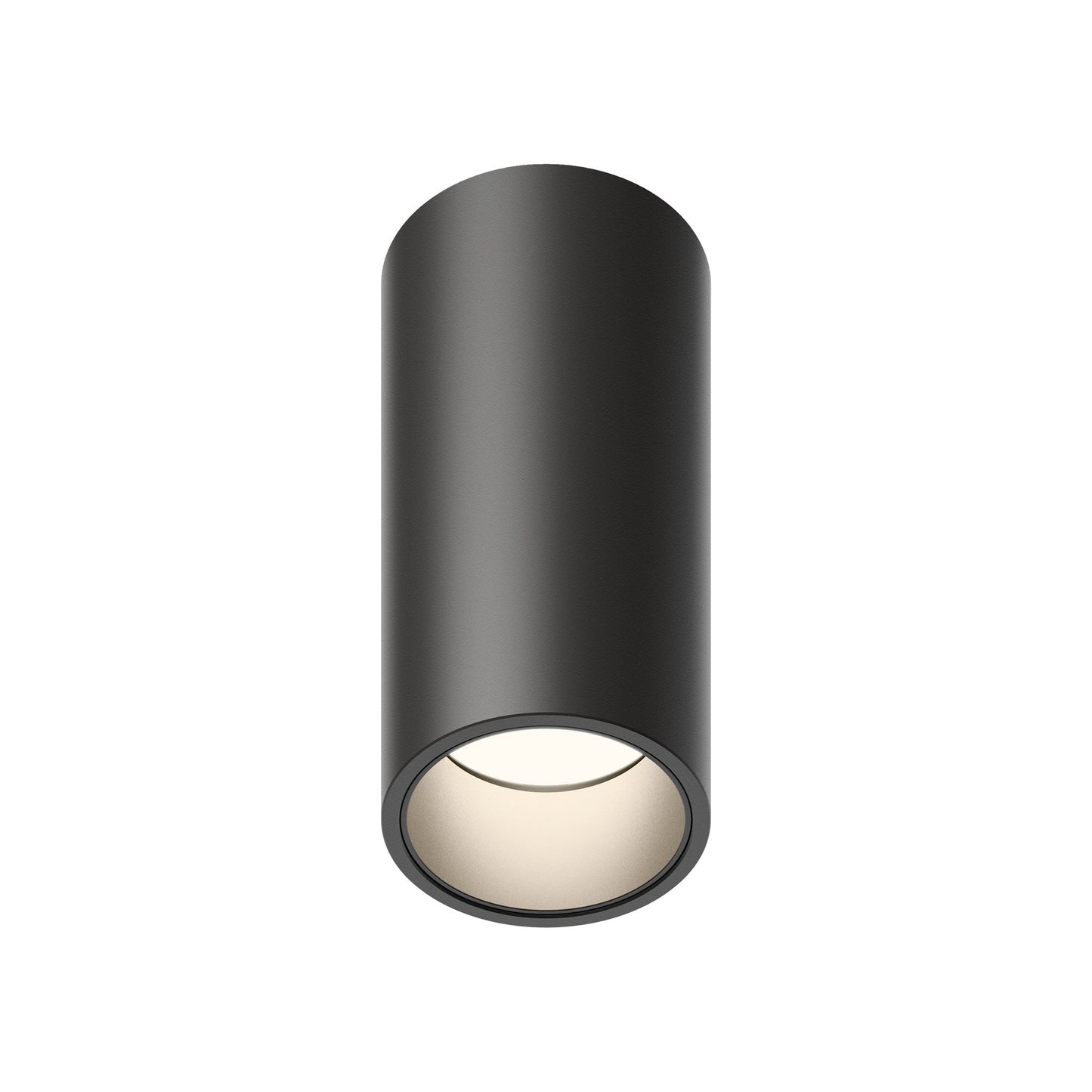 Bind Solo LED Tube Flush Mount Ceiling Light in Black (2.75-Inch).