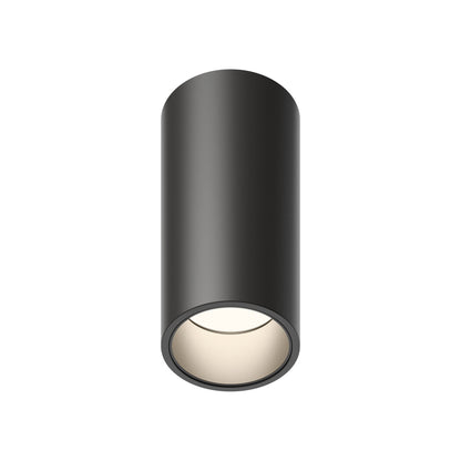 Bind Solo LED Tube Flush Mount Ceiling Light in Black (2.75-Inch).