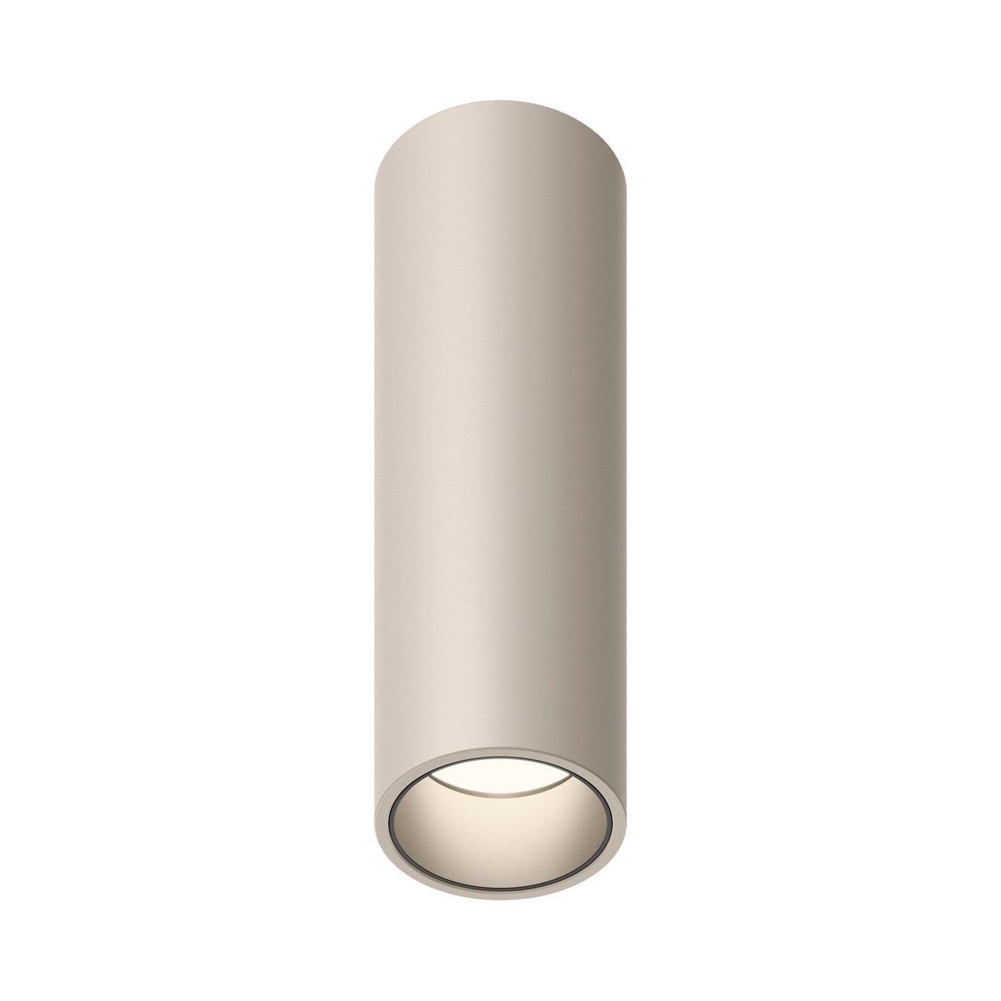 Bind Solo LED Tube Flush Mount Ceiling Light in Beige M1 (4-Inch).