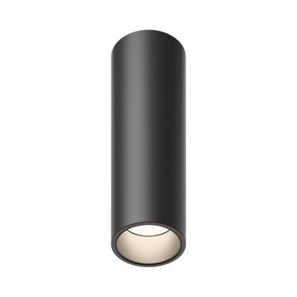 Bind Solo LED Tube Flush Mount Ceiling Light in Black (4-Inch).