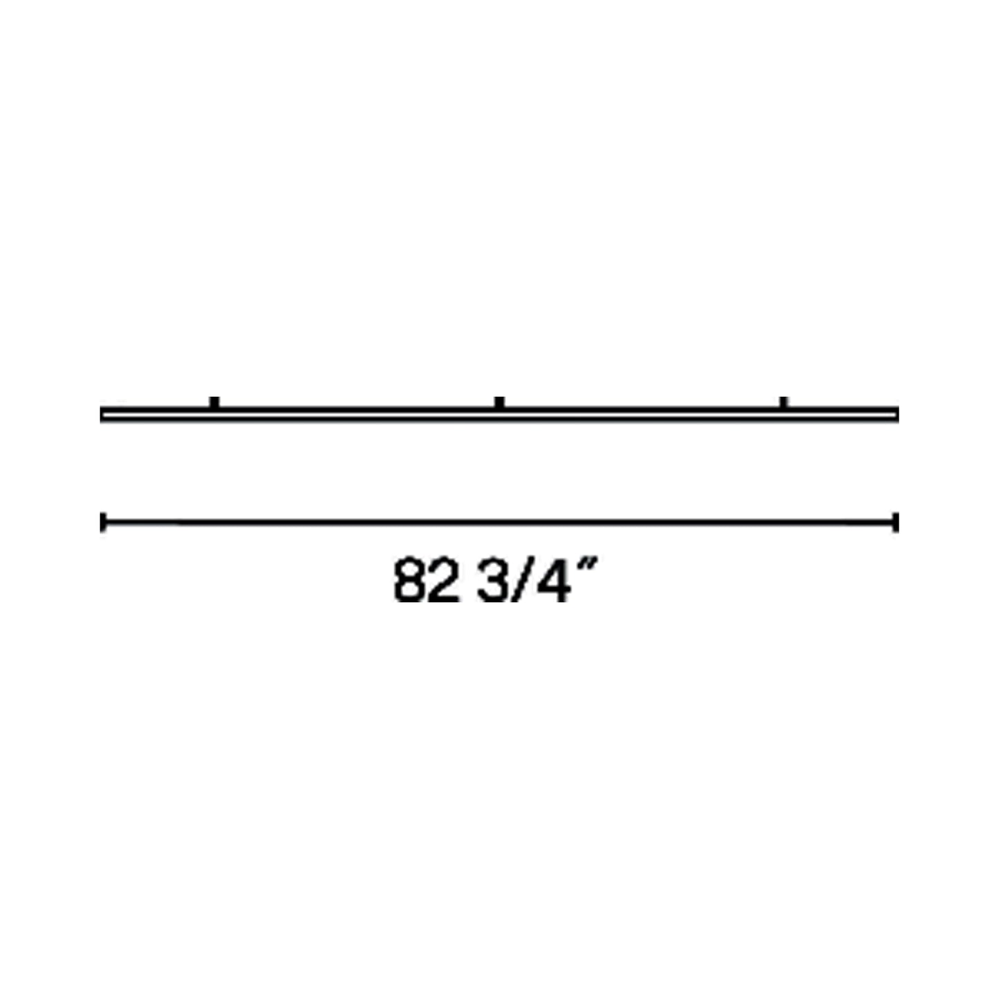 Circus Ceiling Track - line drawing.