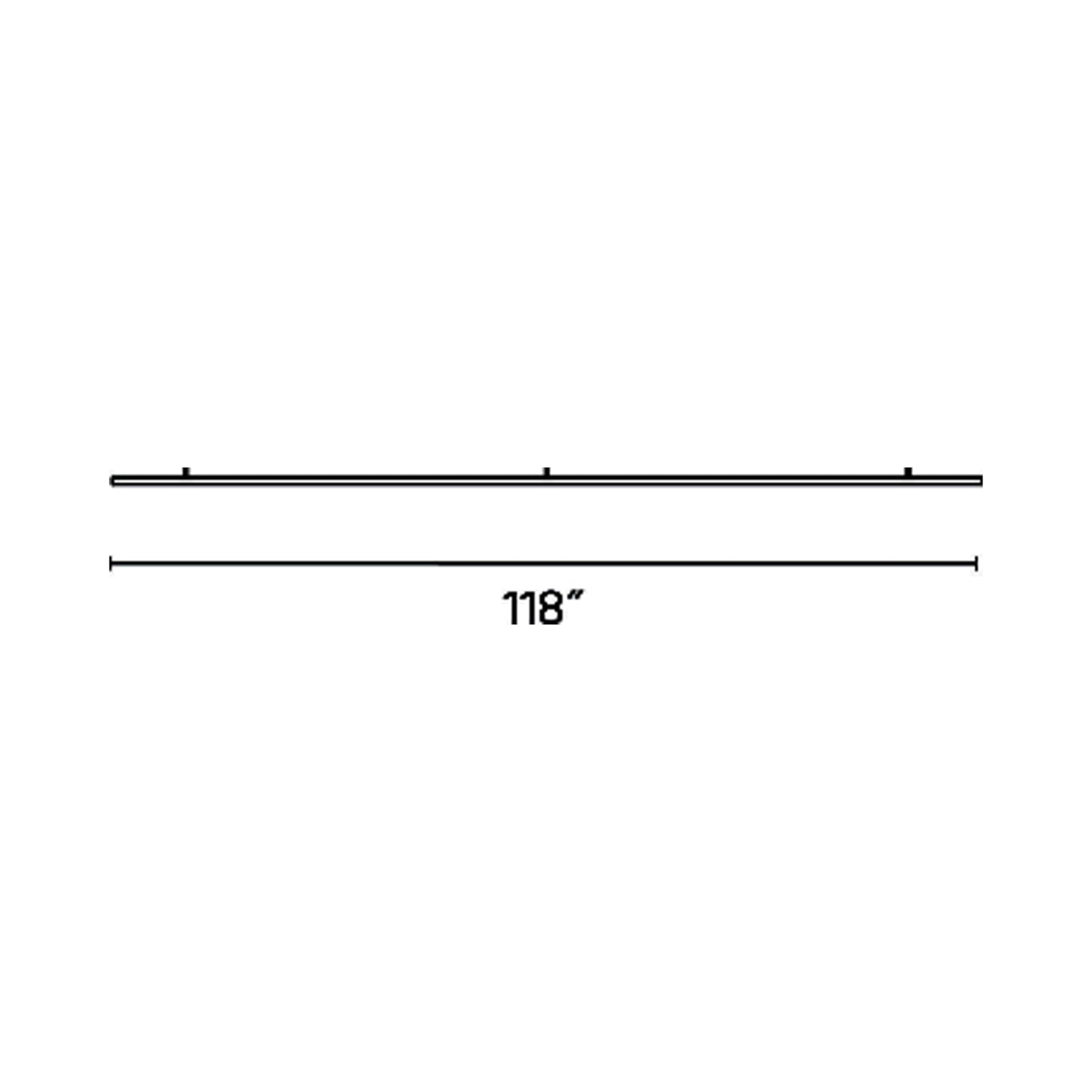 Circus Ceiling Track - line drawing.