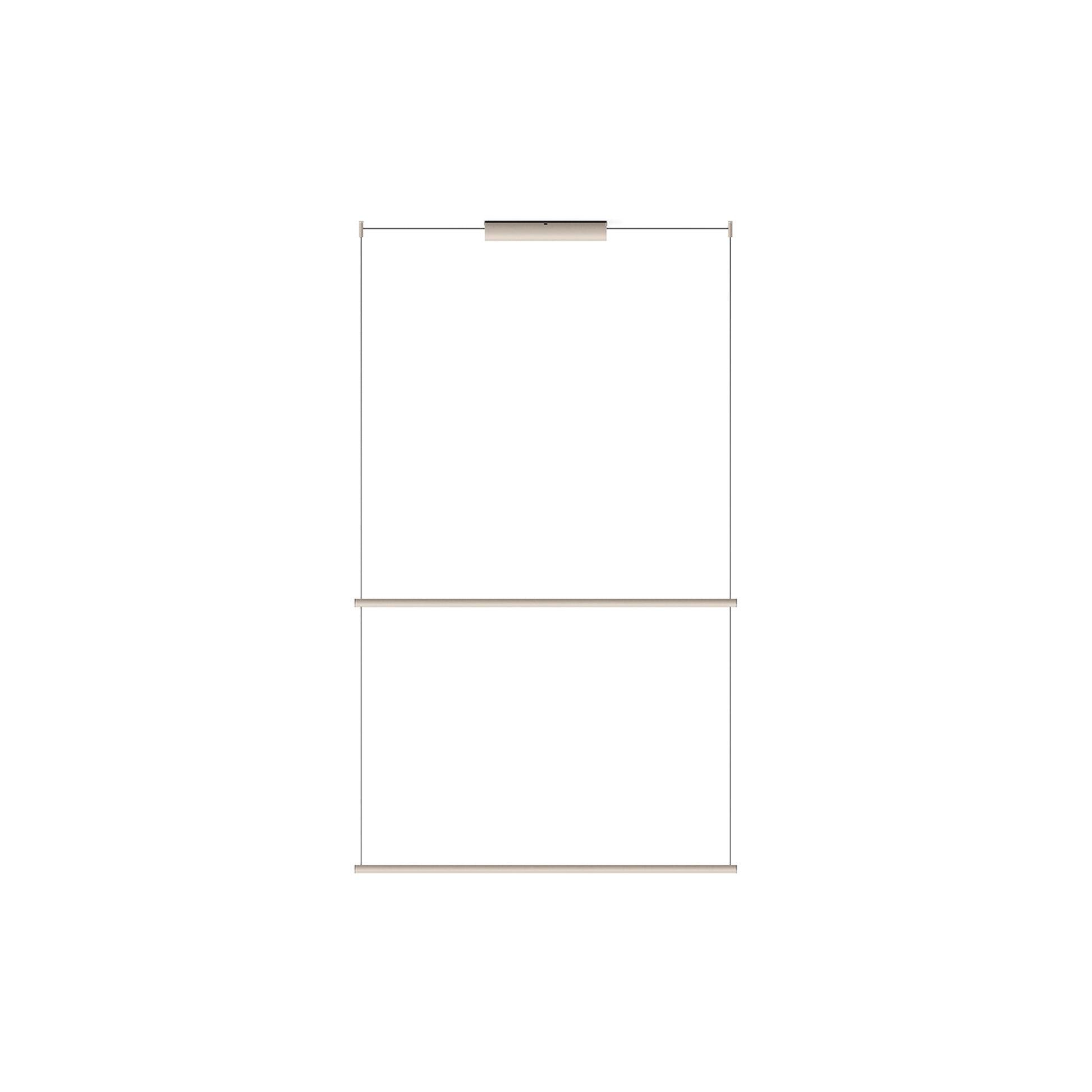 Circus Double Bar Track in Beige M1 (43.25-Inch).