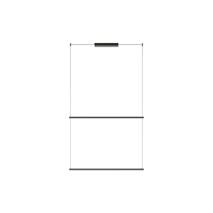 Circus Double Bar Track in Black (43.25-Inch).