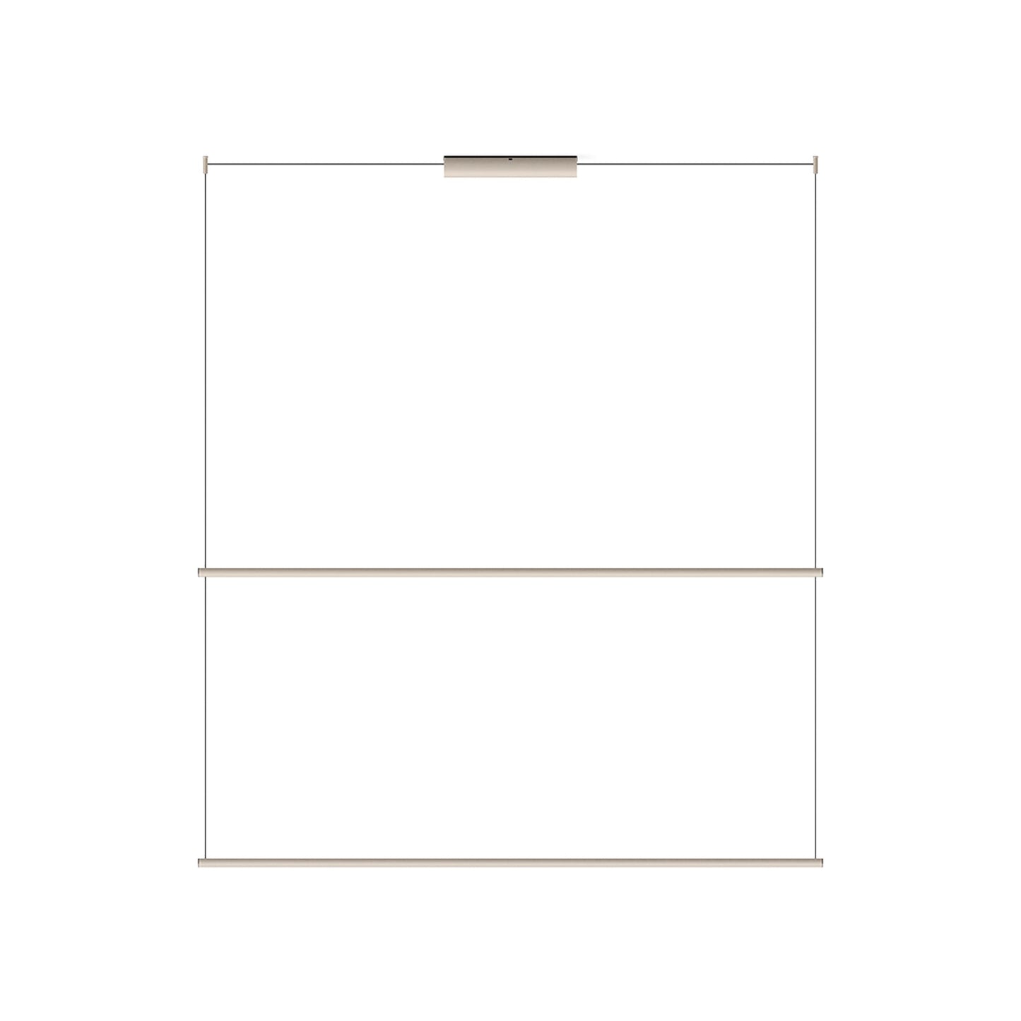 Circus Double Bar Track in Beige M1 (59-Inch).