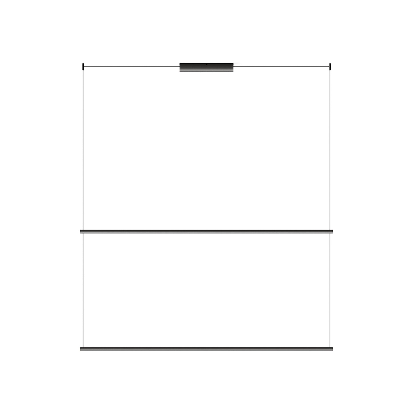 Circus Double Bar Track in Black (59-Inch).