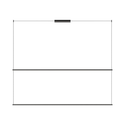 Circus Double Bar Track in Black (78.75-Inch).