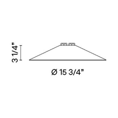 Circus LED Close Proximity Track Head - line drawing.