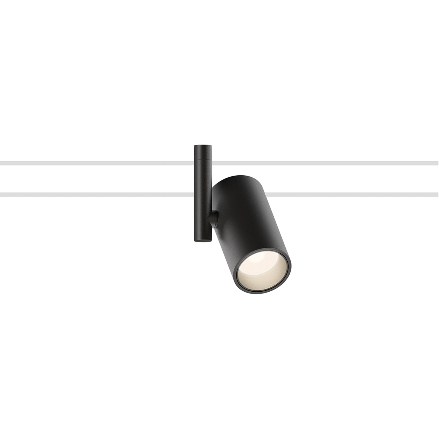 Circus LED Downlight Spot Track Light in Black.