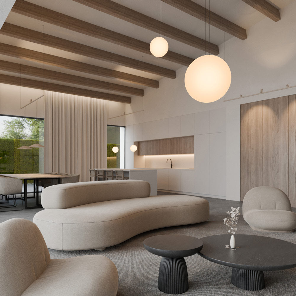 Circus LED Volumetric Track Pendant Light in living room.