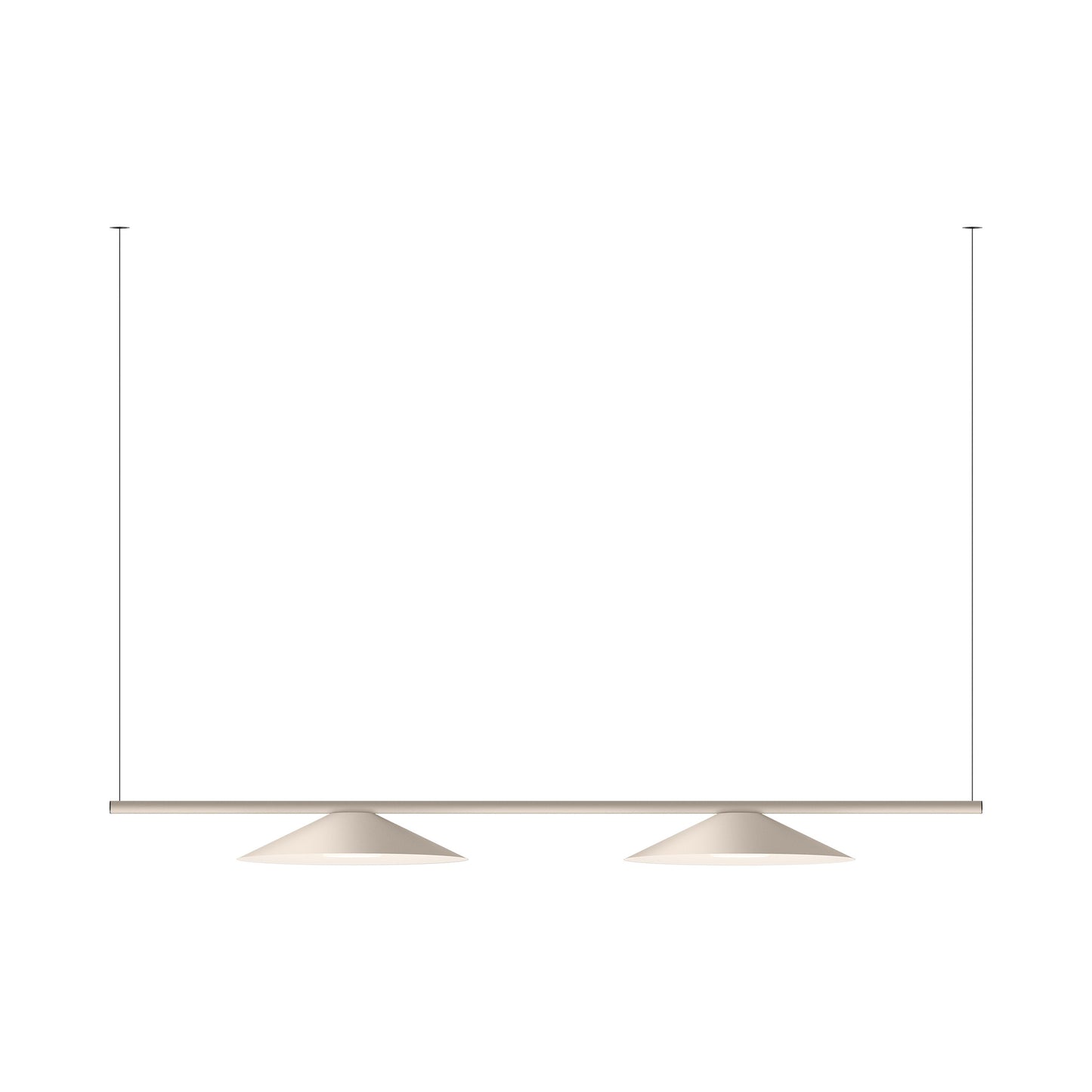 Circus Solo LED Close Proximity Linear Pendant Light in Beige M1.