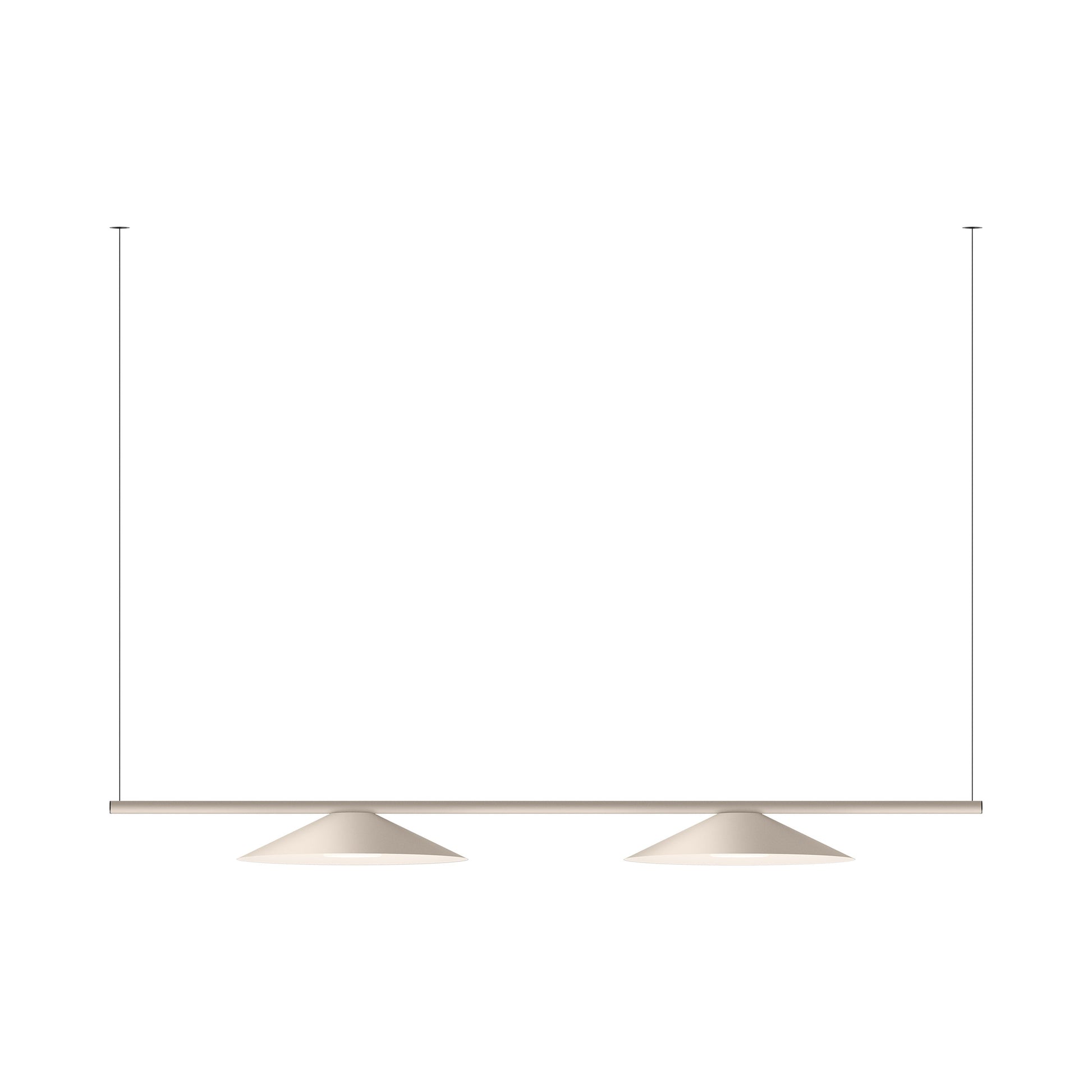 Circus Solo LED Close Proximity Linear Pendant Light in Beige M1.