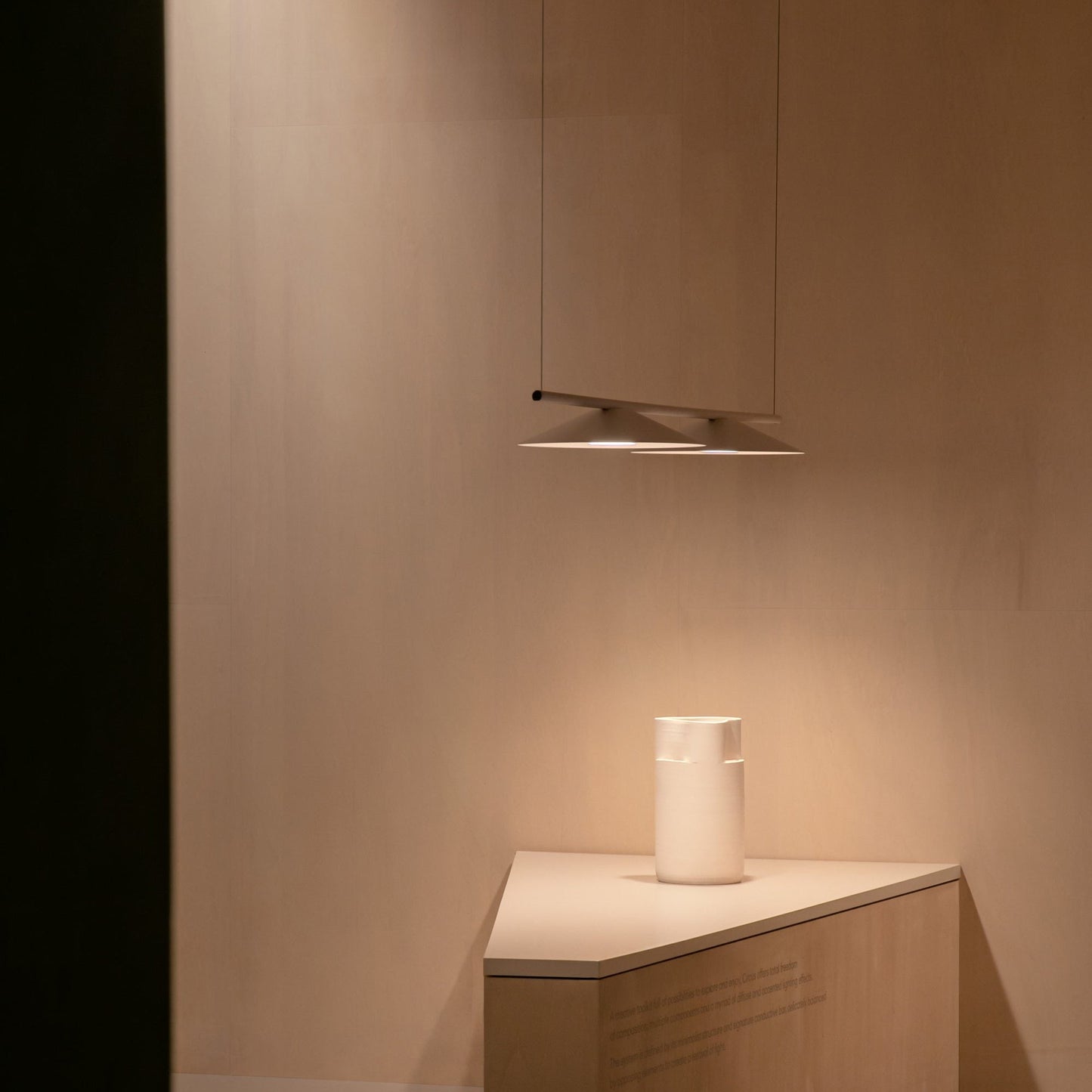 Circus Solo LED Close Proximity Linear Pendant Light in Detail.
