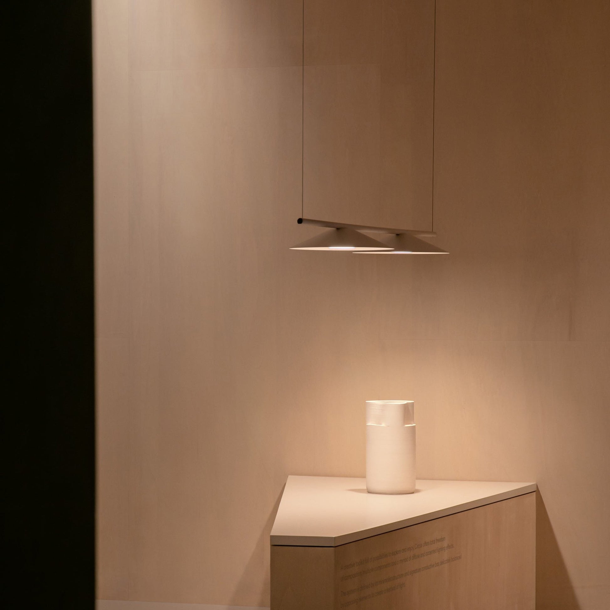 Circus Solo LED Close Proximity Linear Pendant Light in Detail.