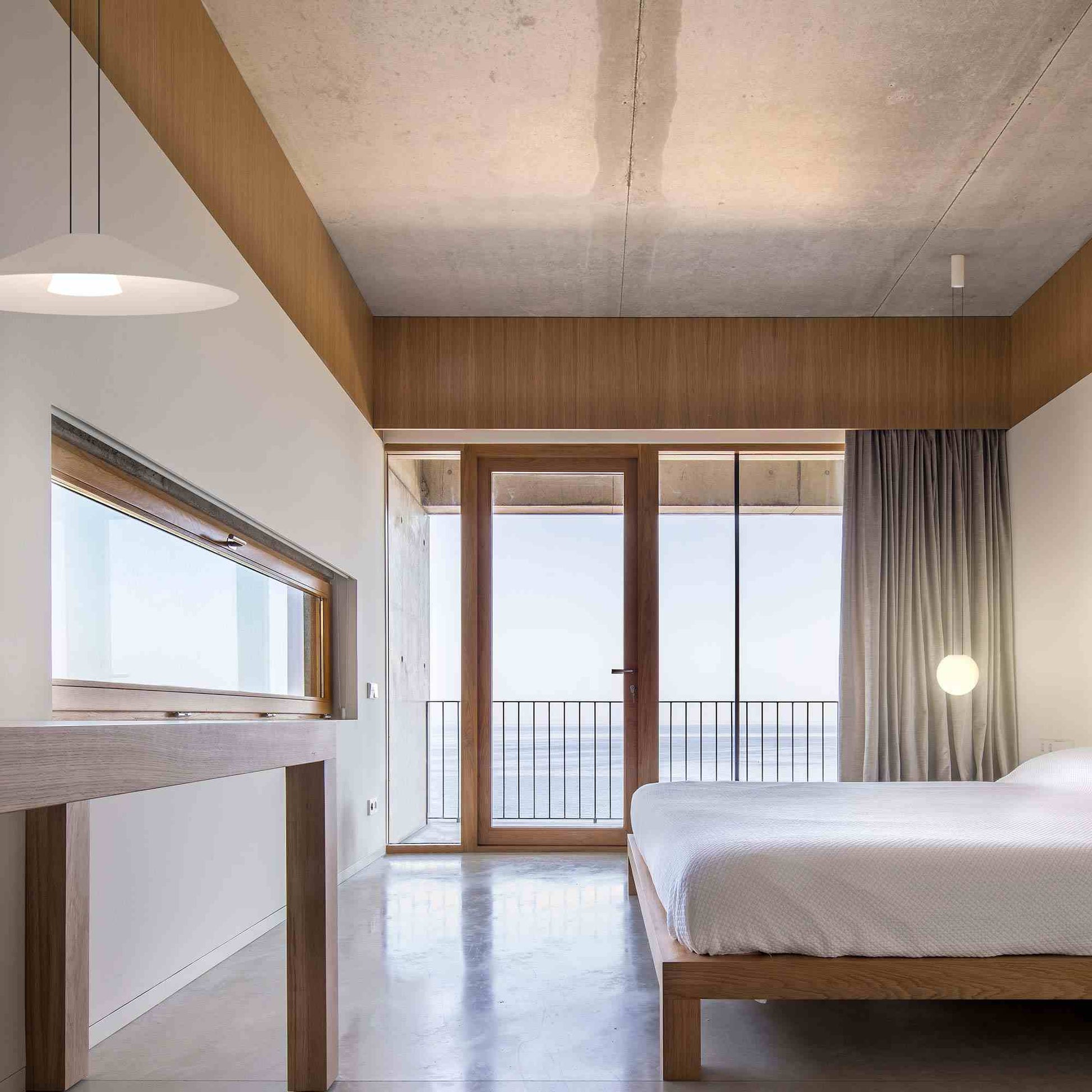 Circus Solo LED Close Proximity Pendant Light in bedroom.