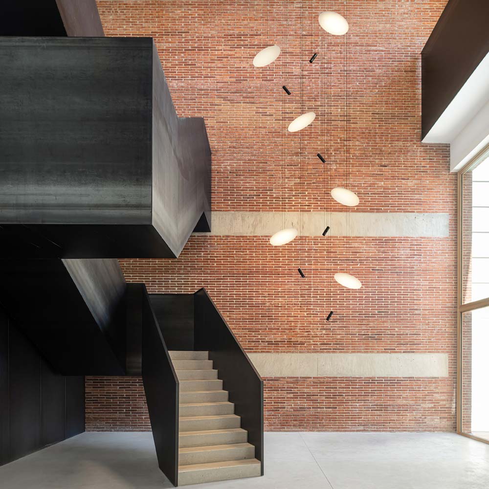 Circus Solo LED Pendant Light in hallway.