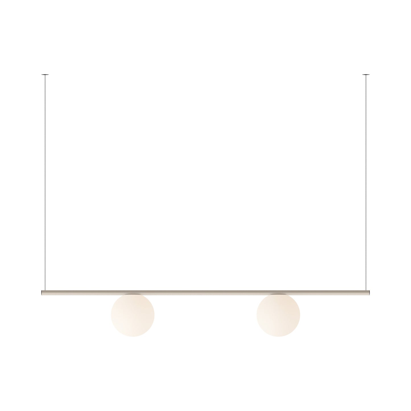 Circus Solo LED Volumetric Linear Pendant Light in Beige M1.