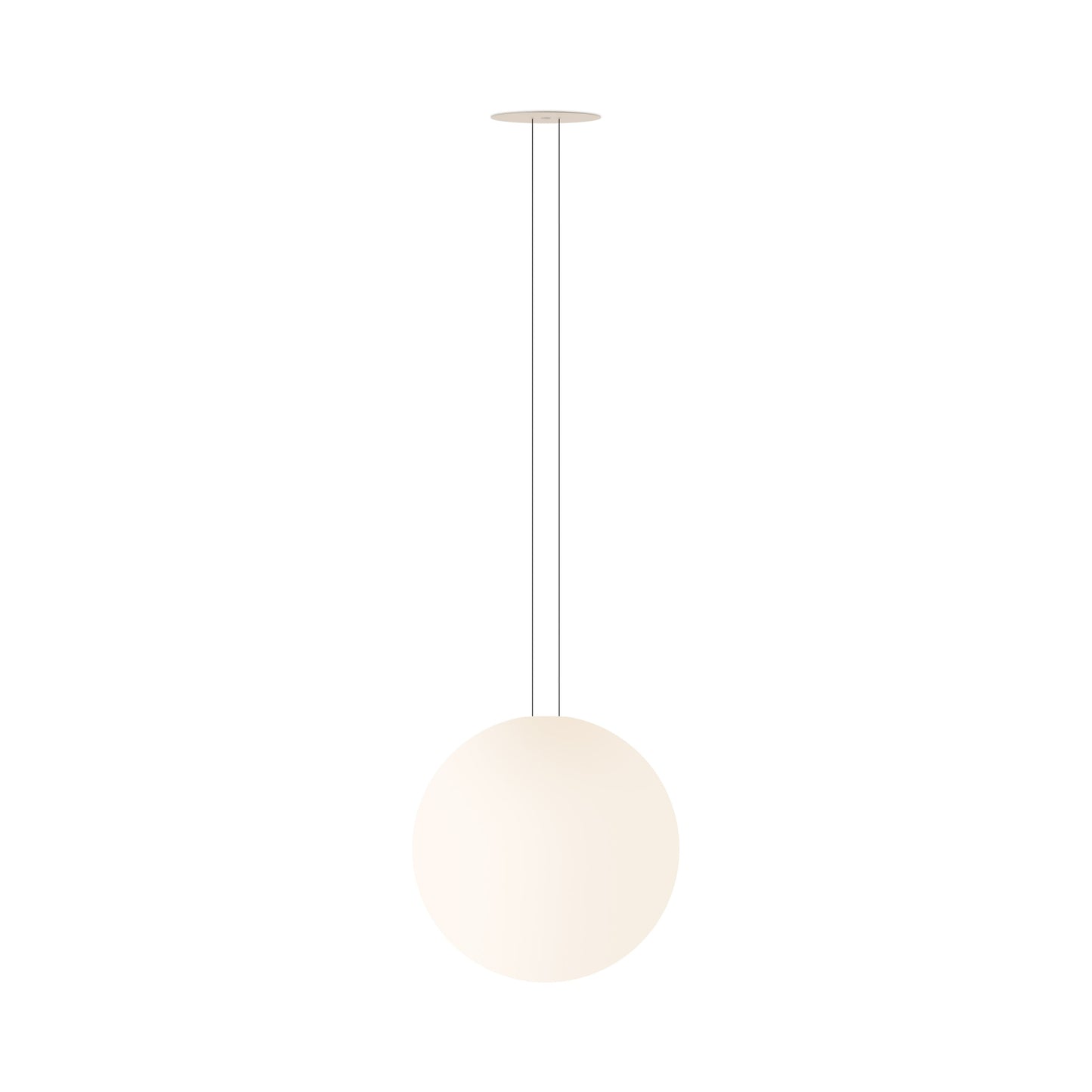 Circus Solo LED Volumetric Pendant Light in Beige M1 (17.75-Inch).