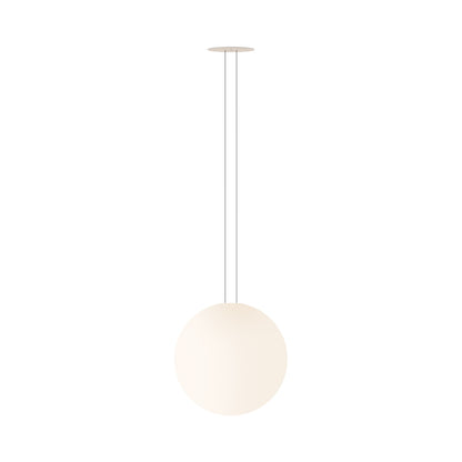 Circus Solo LED Volumetric Pendant Light in Beige M1 (17.75-Inch).