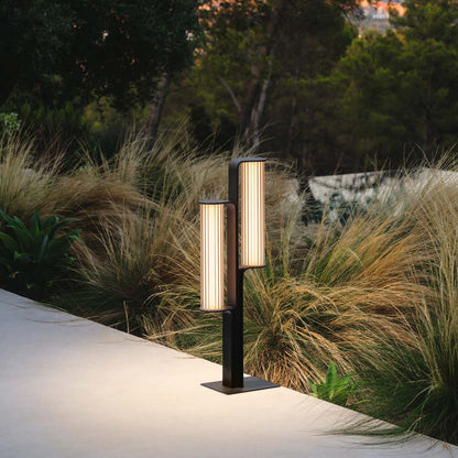 Class Outdoor LED Floor Lamp in Outside Area.