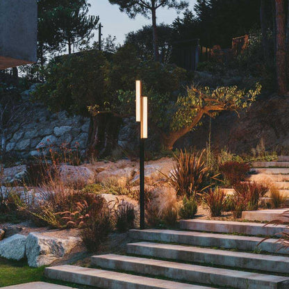 Class Outdoor LED Floor Lamp in Outside Area.
