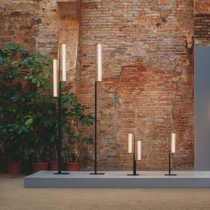 Class Outdoor LED Floor Lamp in Outside Area.