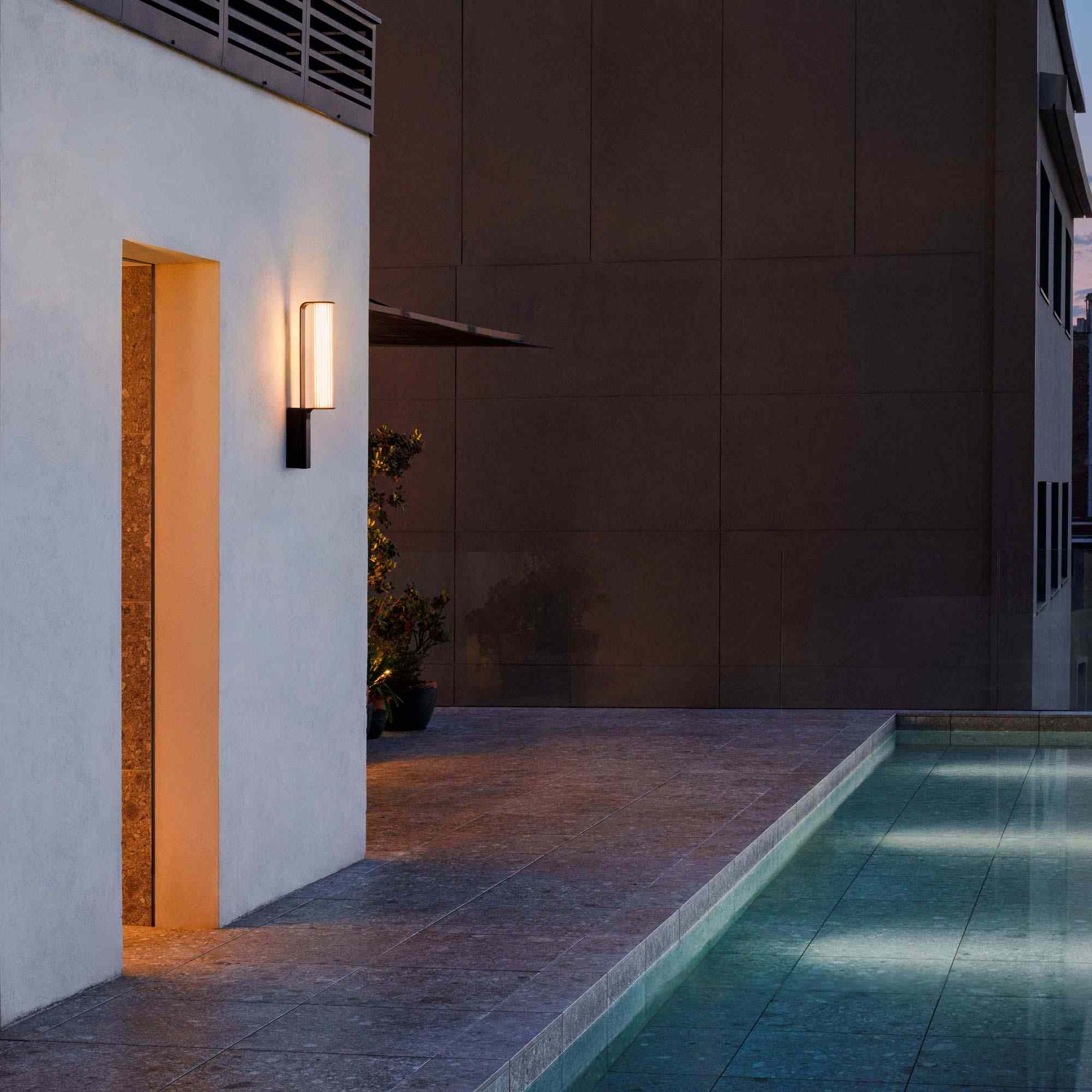Class Outdoor LED Wall Light in Outside Area.